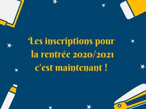 inscription 2020